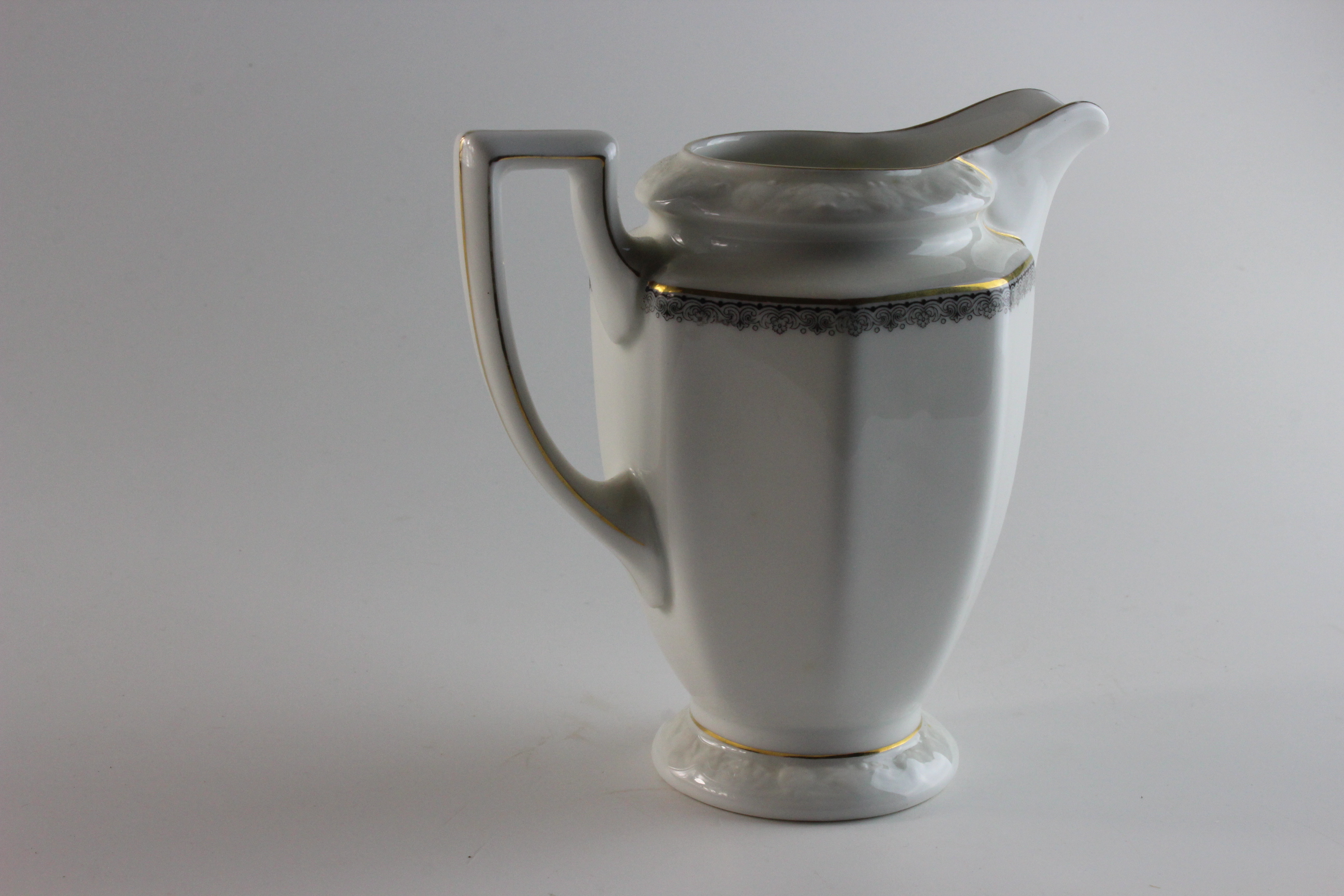 Sahnekännchen 13 cm - Rosenthal - grau/gold