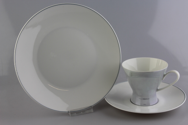 Kaffeegedeck 3 tlg. - Rosenthal - Form 2000 - Perlmut
