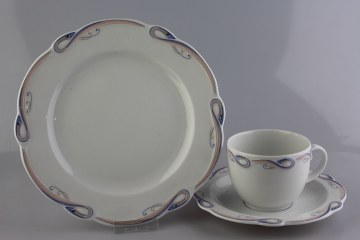 Kaffeegedeck 3 tlg. - Seltmann Weiden - Desiree - rosa Schlaufe