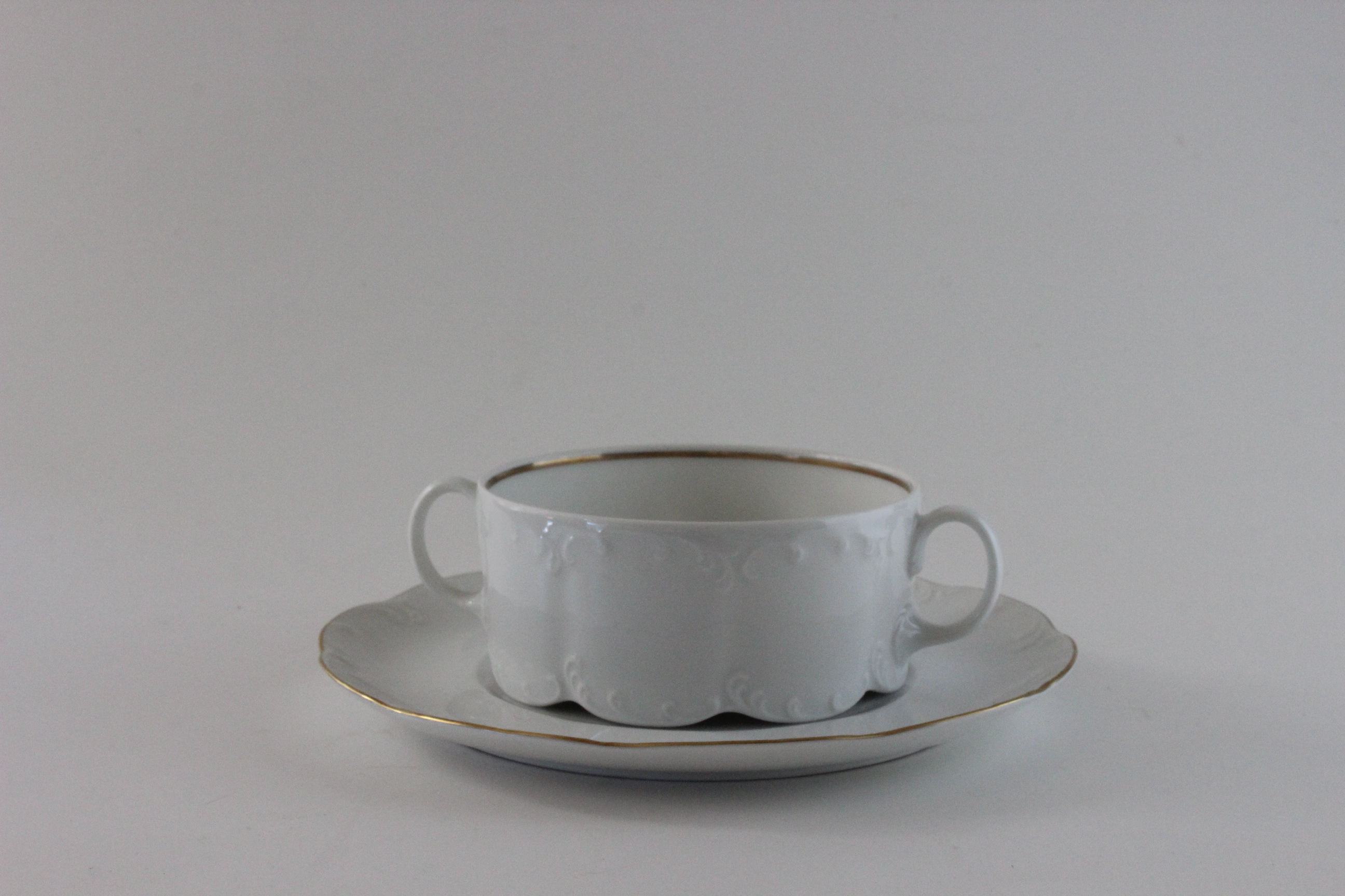 Suppentasse 2 tlg. - Rosenthal - Goldrand