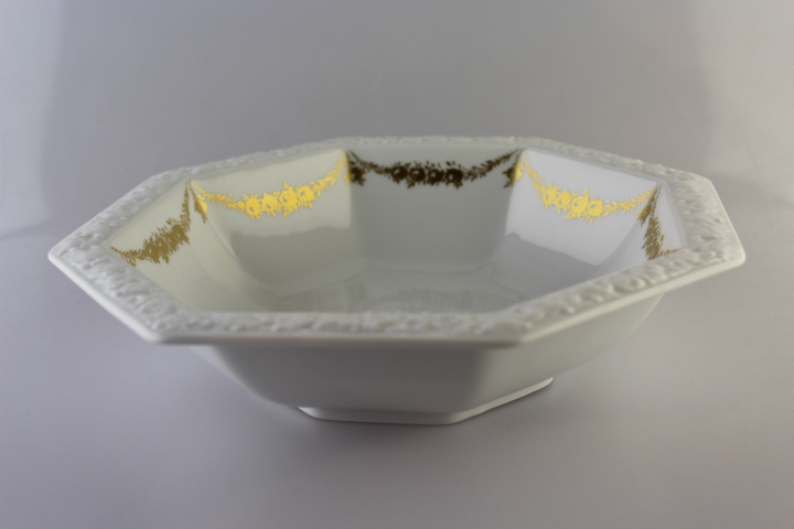 Schüssel Ø 23,5 cm - Rosenthal - Rosenkante gold