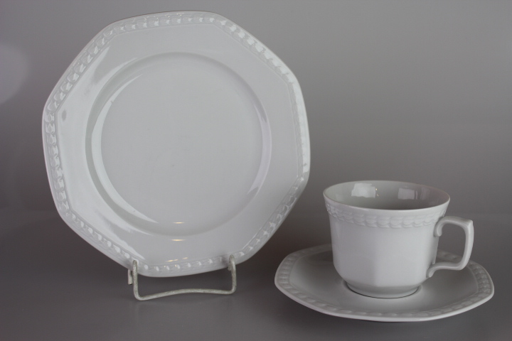 Kaffeegedeck 3 tlg. - Seltmann Weiden - Andrea - weiß