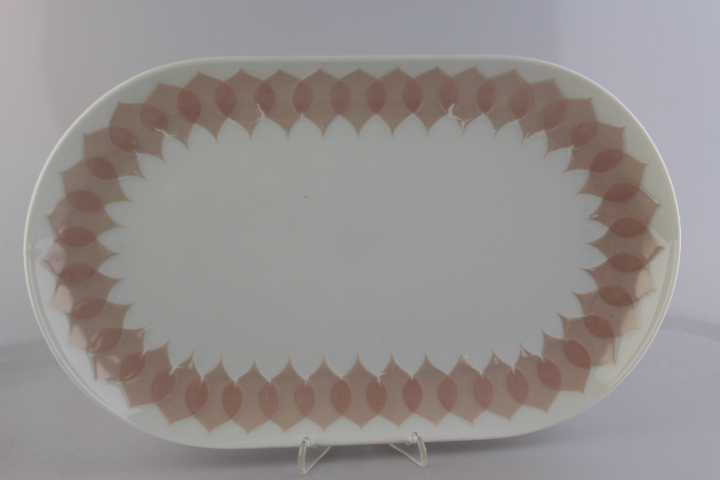 Fleischplatte 33 cm - Rosenthal - Lotus - Gravad Rosa