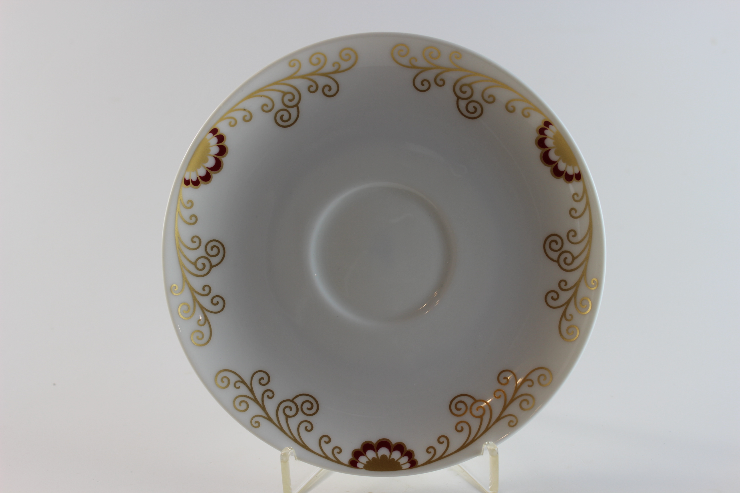 Untertasse für Suppentasse - Heinrich - Rot/Gold