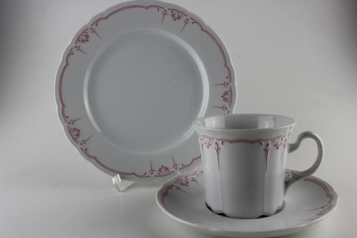 Kaffeegedeck 3  tlg. - Seltmann Weiden - rote Lilie