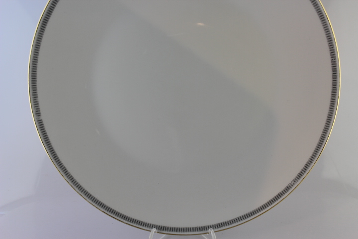 Kuchenteller Ø 30 cm - Rosenthal - Form 2000 - Graue Rechtecke