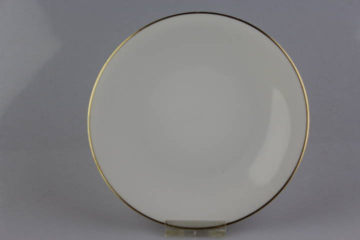 Brotteller - Heinrich - Anmut weiß mit Goldrand schmal