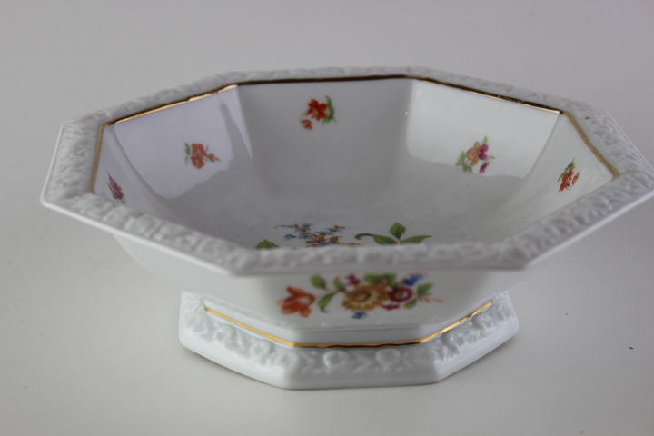 Schüssel Ø 20 cm - Rosenthal - Sommerstrauß Goldrand