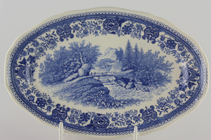 Fleischplatte 26 cm - Villeroy & Boch - Burgenland blau