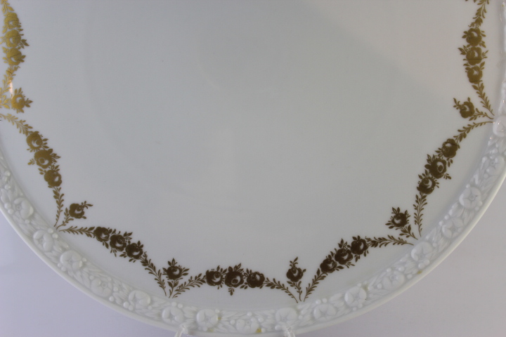 Tortenplatte Ø 31 cm - Rosenthal - Rosenkante gold