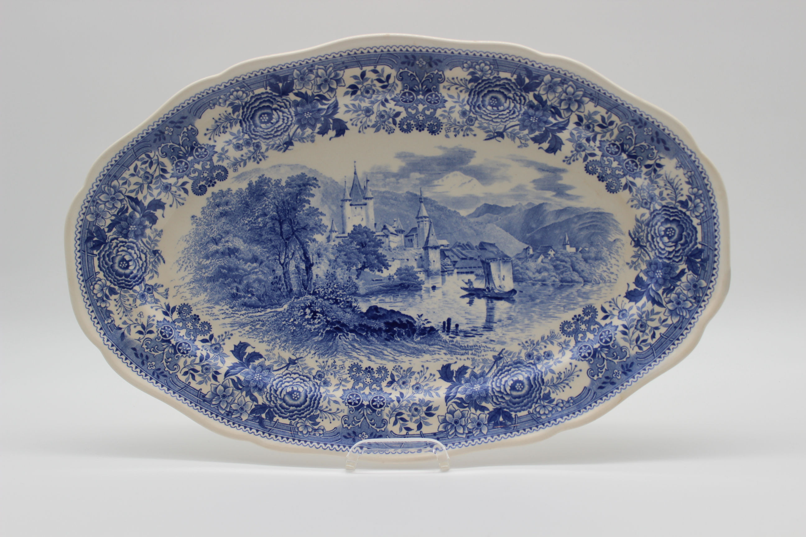 Fleischplatte 40 cm - Villeroy & Boch - Burgenland blau