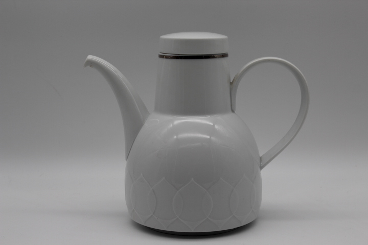 Kaffeekanne - Rosenthal - Lotus - Platinrand