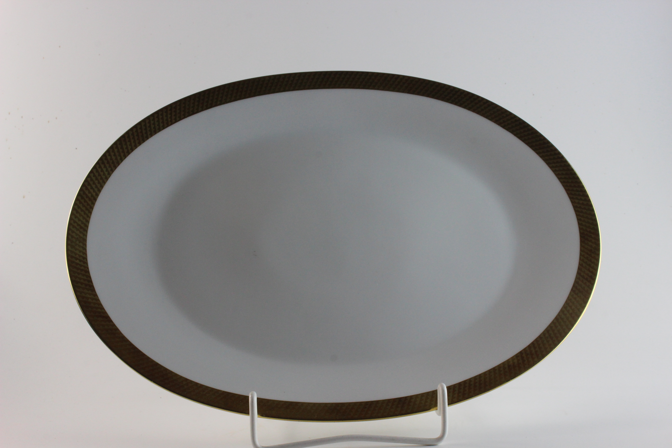 Fleischplatte mittel - Rosenthal - Form 2000 - Goldgitter