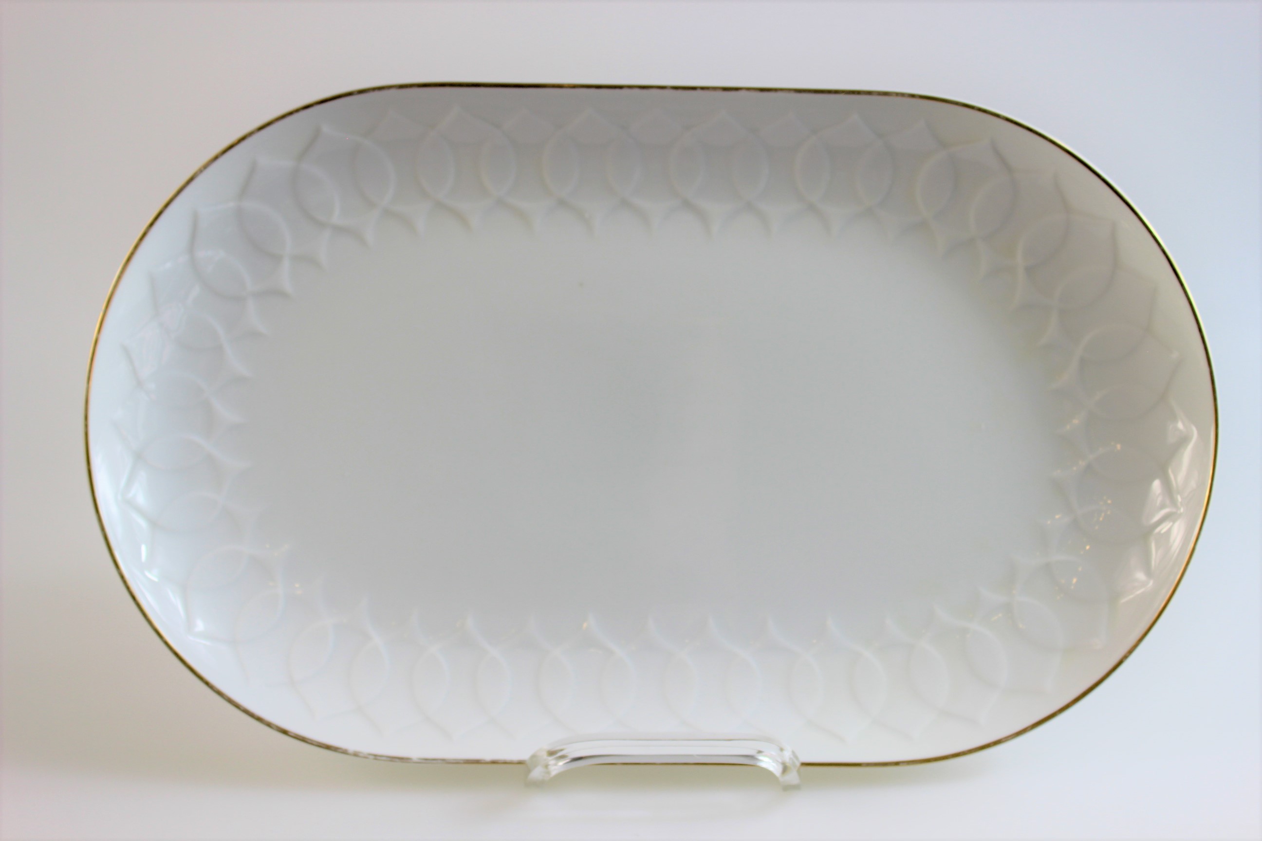 Fleischplatte 33,5 cm - Rosenthal - Lotus - Goldrand