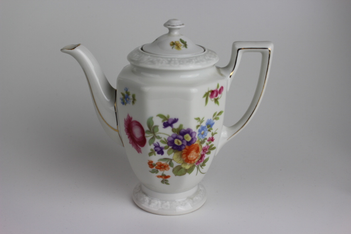 Kännchen - Rosenthal - Sommerstrauß Goldrand