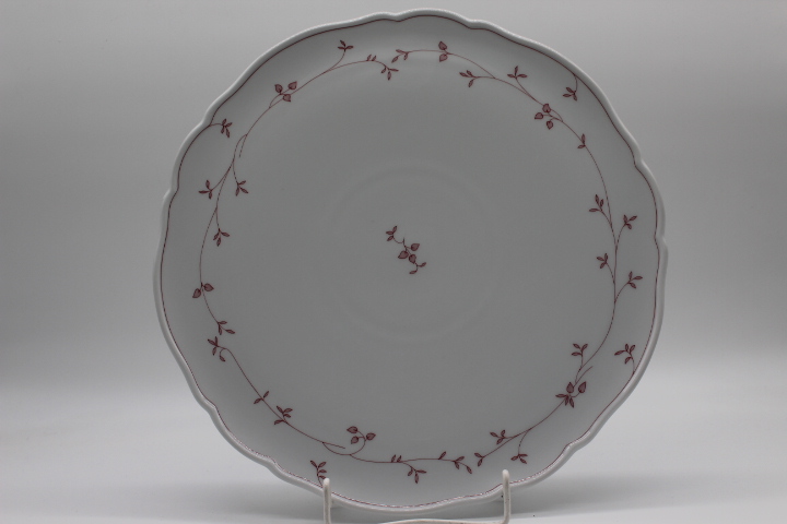 Tortenplatte Ø 33 cm - Hutschenreuther - Maria Theresia - Seehof rosa