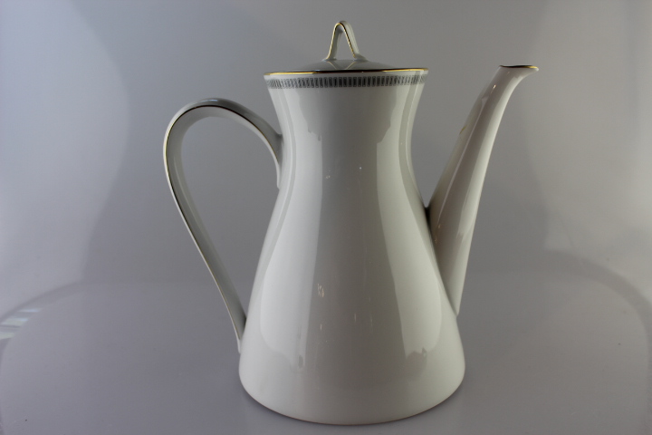 Teekanne - Rosenthal - Form 2000 - Graue Rechtecke