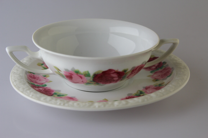 Suppentasse 2 tlg. - Rosenthal - Cäcilie