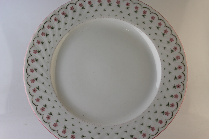 Speiseteller 27 cm - Seltmann Weiden - Regina - rosa Blüten