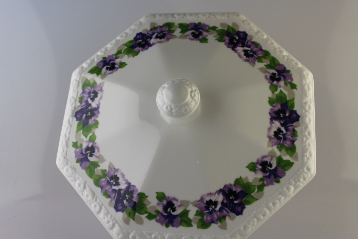 Deckel - Rosenthal - Stiefmütterchen