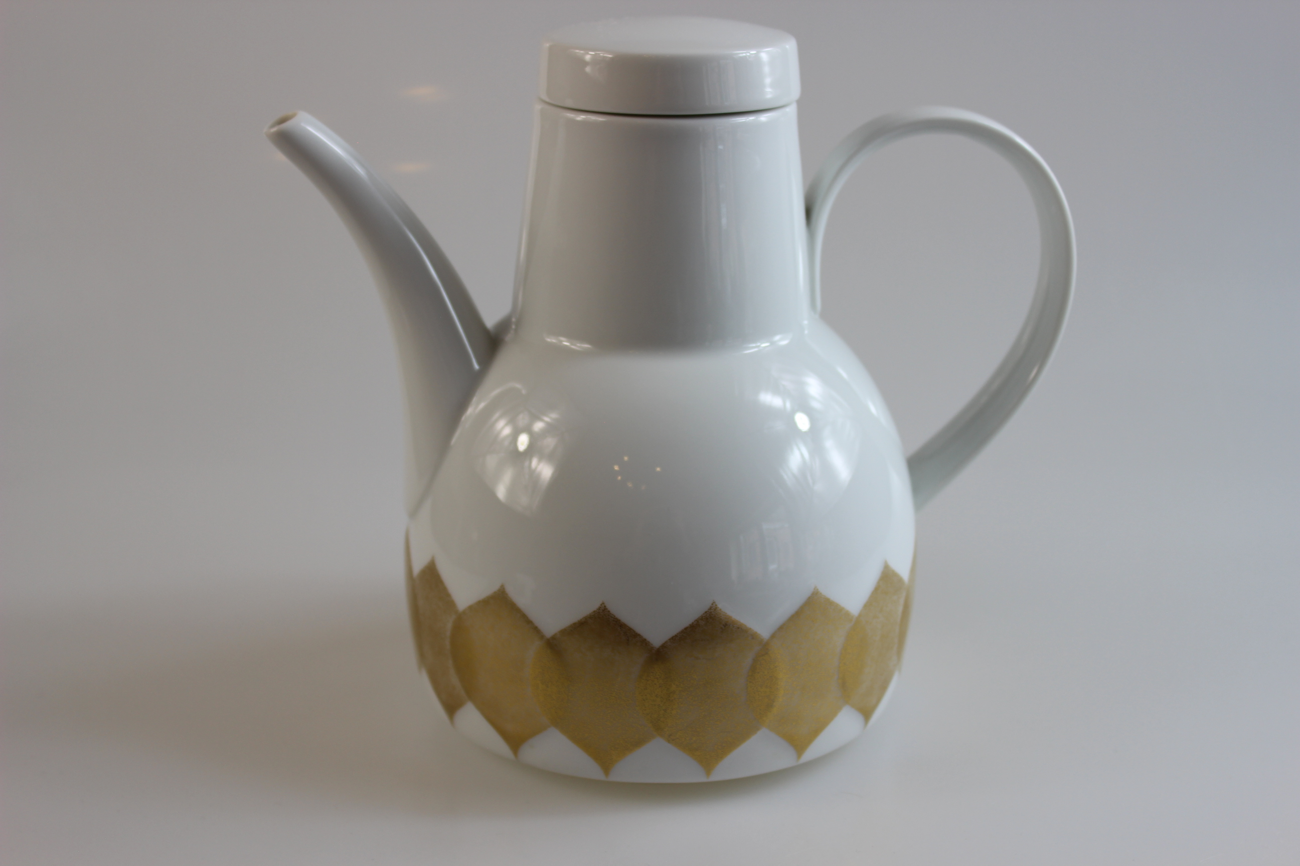 Kaffeekanne - Rosenthal - Lotus - Goldblatt