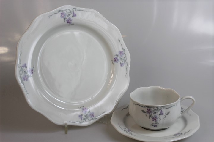 Teegedeck 3 tlg. - Gallo - Violetta - Rondo