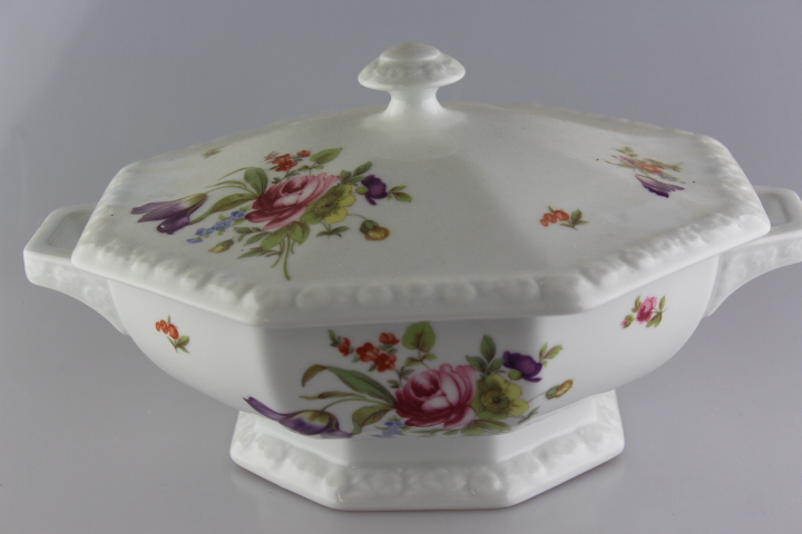 Deckelschüssel - Rosenthal - Sommerstrauß