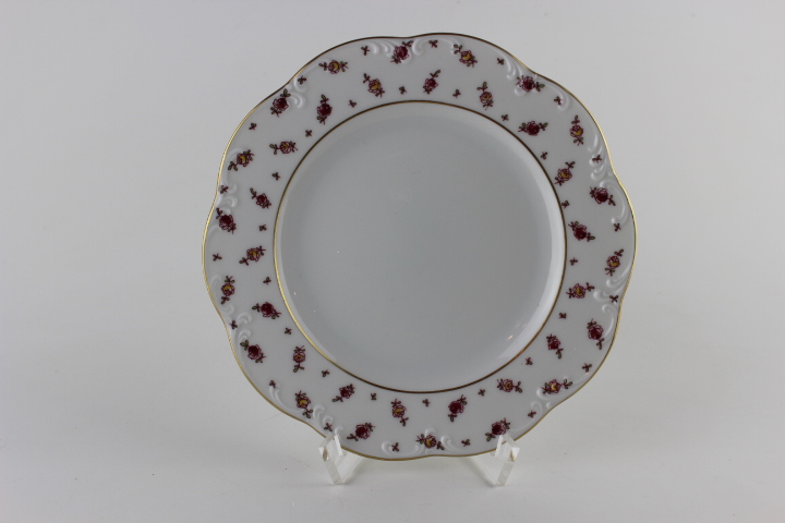 Brotteller - Rosenthal - Blütenteppich mit Goldrand