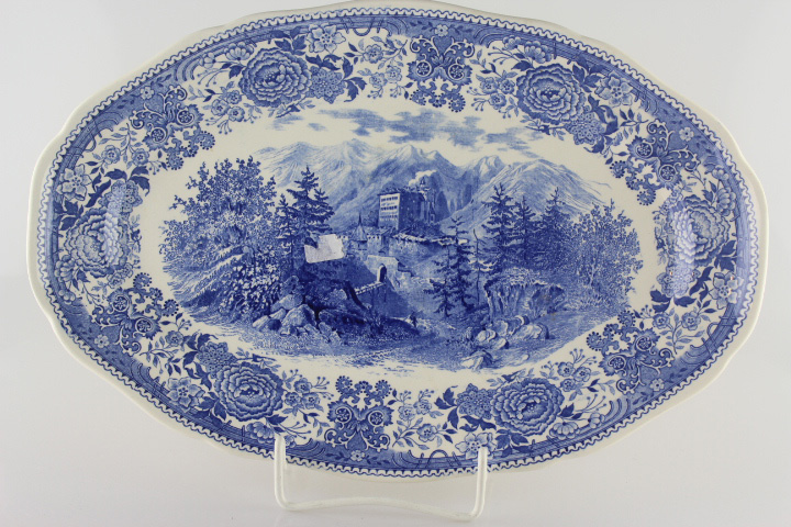 Fleischplatte 33,5 cm - Villeroy & Boch - Burgenland blau