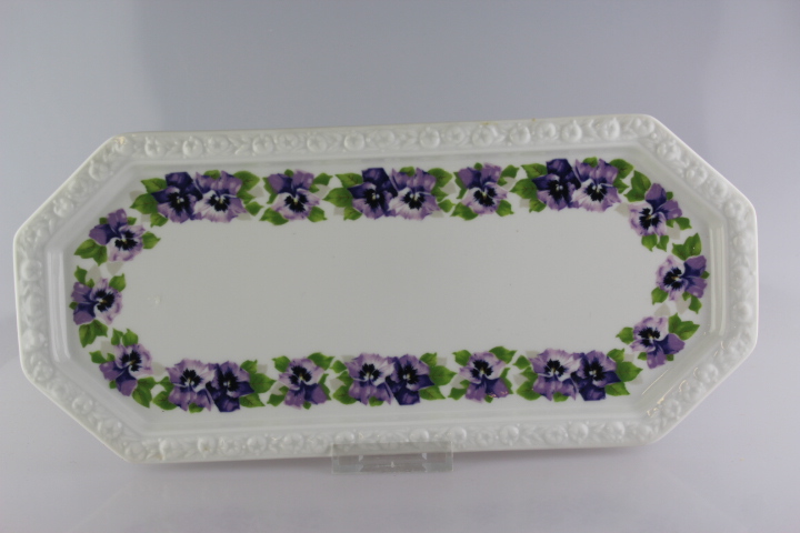 Königskuchenplatte - Rosenthal - Stiefmütterchen