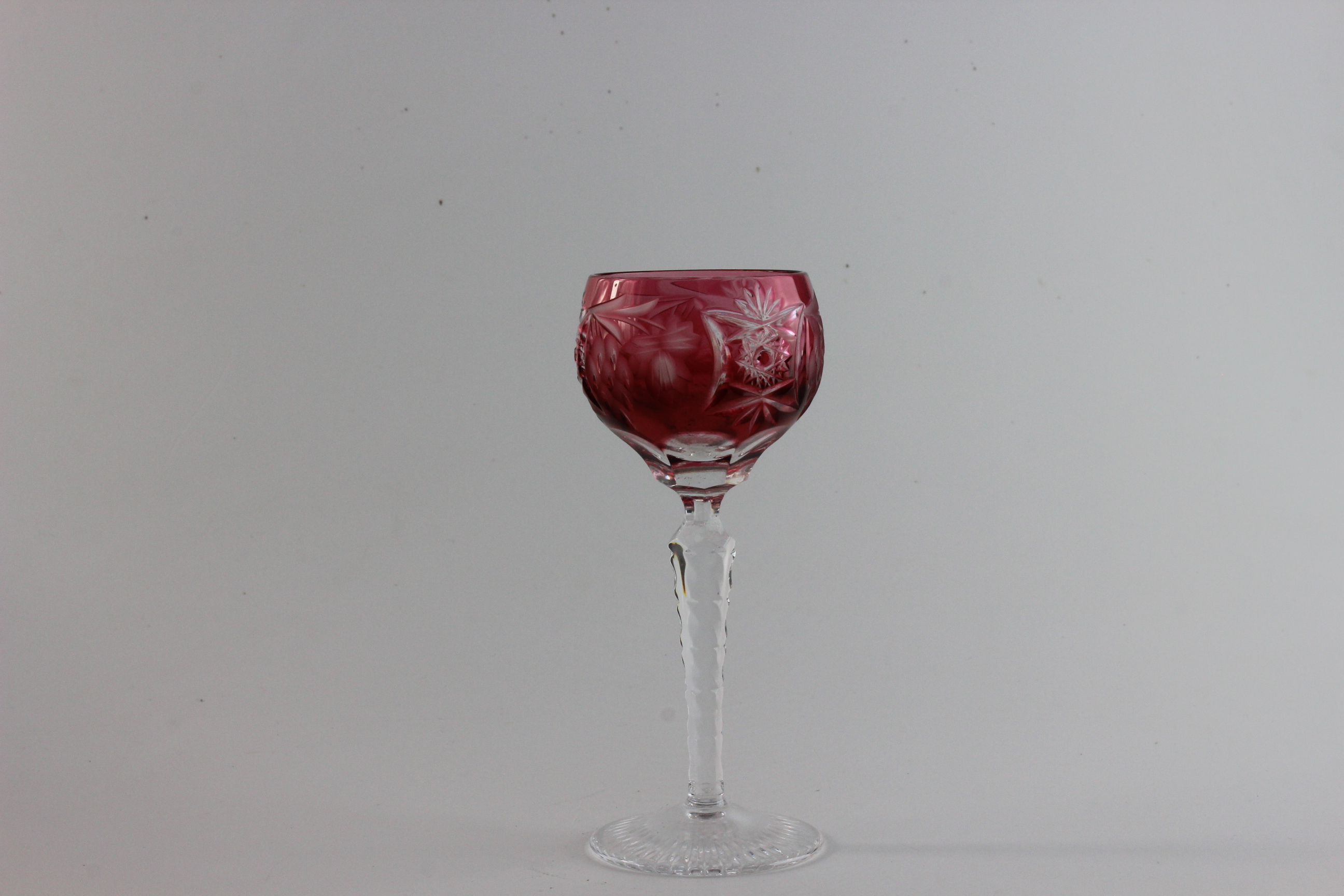 Schnapsglas groß - Traube - rot