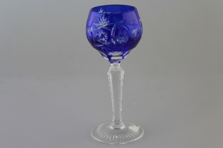 Schnapsglas - Traube - blau
