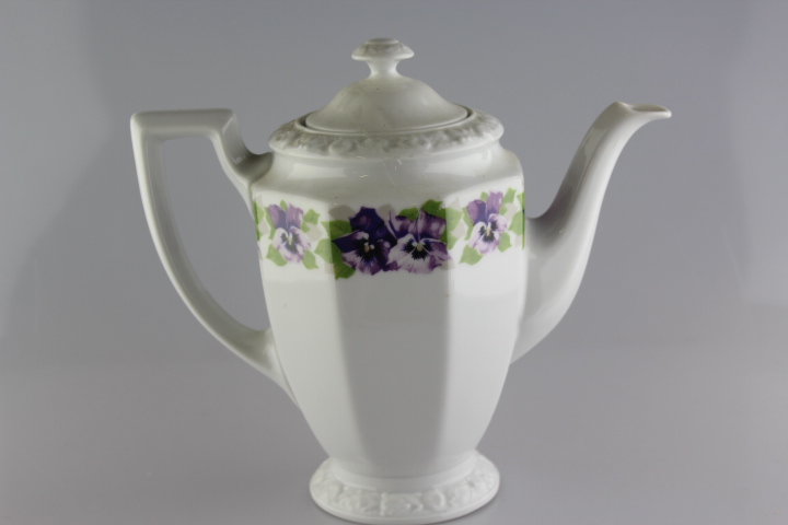 Kaffeekanne - Rosenthal - Stiefmütterchen