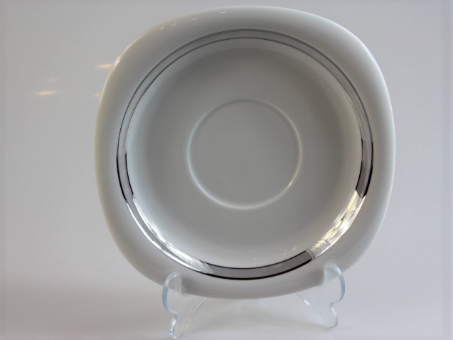 Untertasse für Suppentasse - Rosenthal - Suomi - Platinrand
