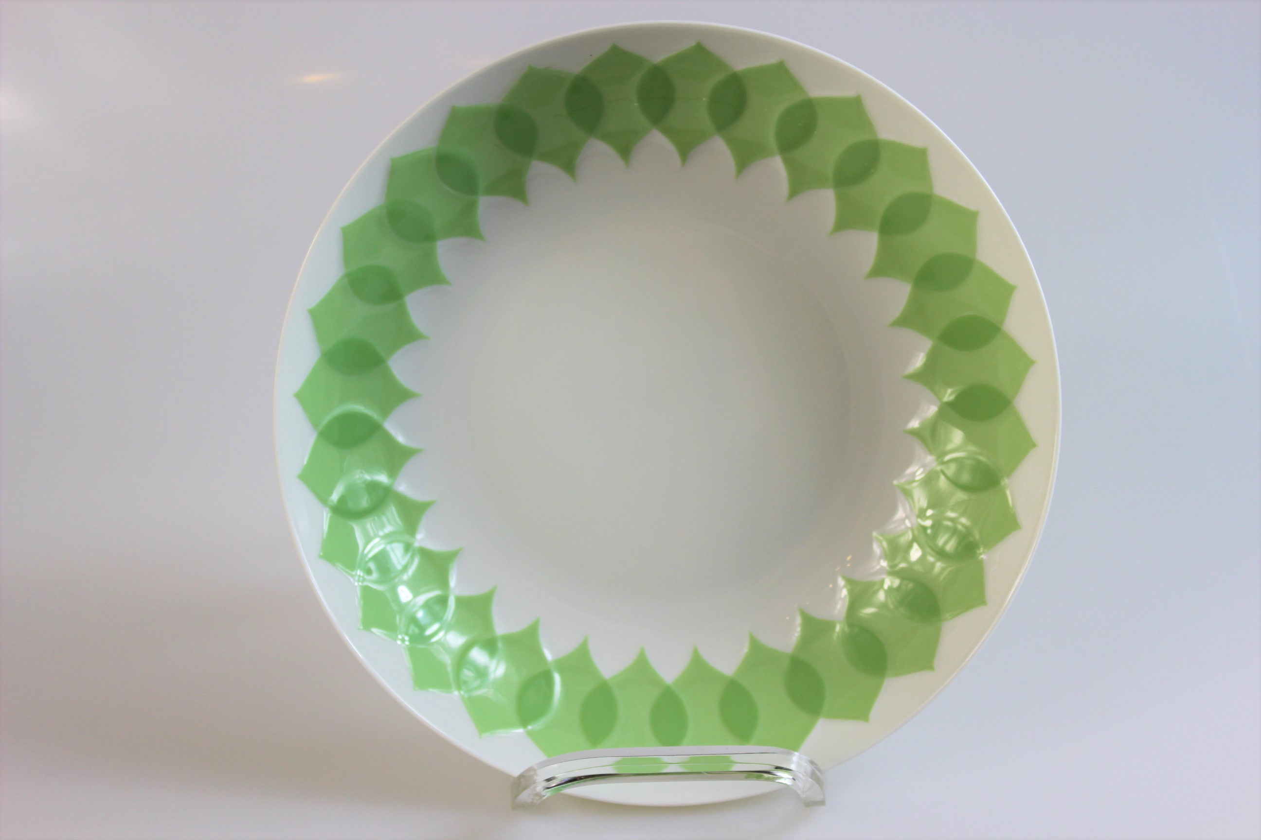 Suppenteller Ø 20 cm - Rosenthal - Lotus - Secunda grün