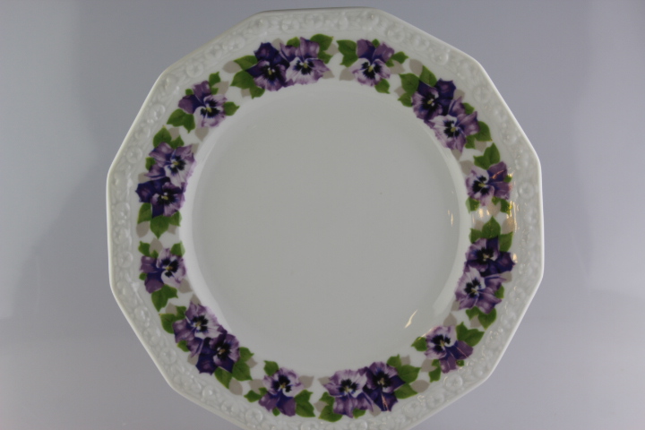 Speiseteller Ø 24,5 cm - Rosenthal - Stiefmütterchen