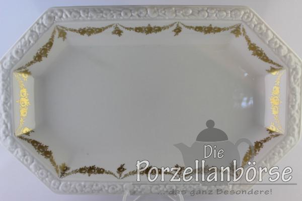 Fleischplatte 33,5 cm - Rosenthal - Rosenkante gold