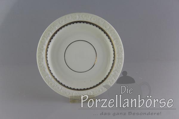 Untertasse für Kaffeetasse - Rosenthal - Maria schwarz/gold