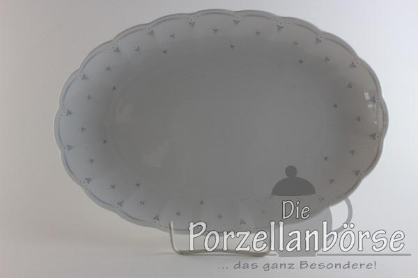 Fleischplatte 28,5 cm - Seltmann Weiden - Jasmin - Blaue Streublume 28166
