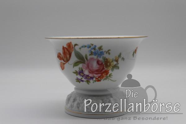 Schale auf Fuß - Rosenthal - Maria - Sommerstrauß Goldrand