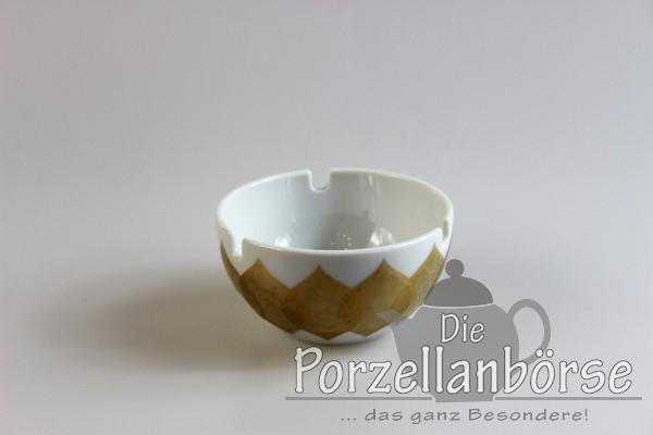 Aschenbecher- Rosenthal - Lotus - Goldblatt