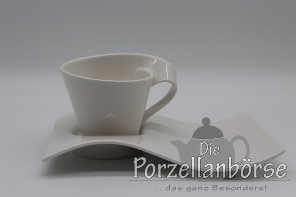 Kaffeetasse 2 tlg. - Villeroy & Boch - New Wave - weiß