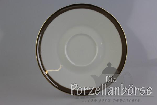 Untertasse für Suppentasse - Rosenthal - Form 2000 - Gala braun