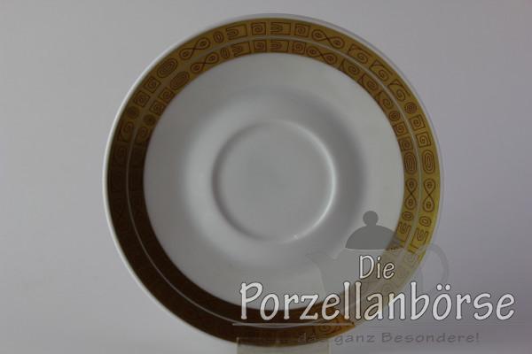 Untertasse für Kaffeetasse - Rosenthal - Form 2000 - Goldmuster