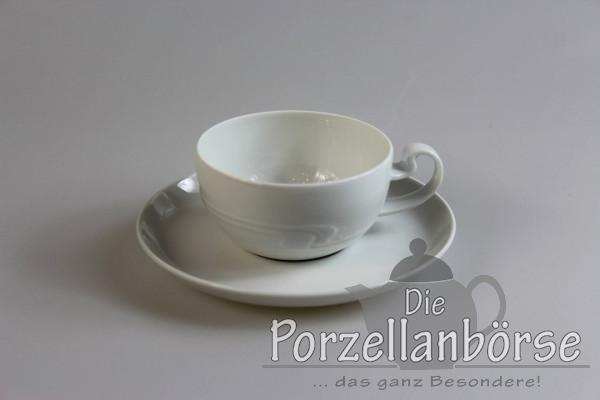 Teetasse 2 tlg. - Rosenthal - Asimmetria - Weiß