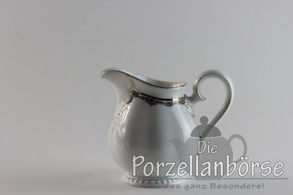 Sahnekännchen - Rosenthal - Kranzkante Schwarz