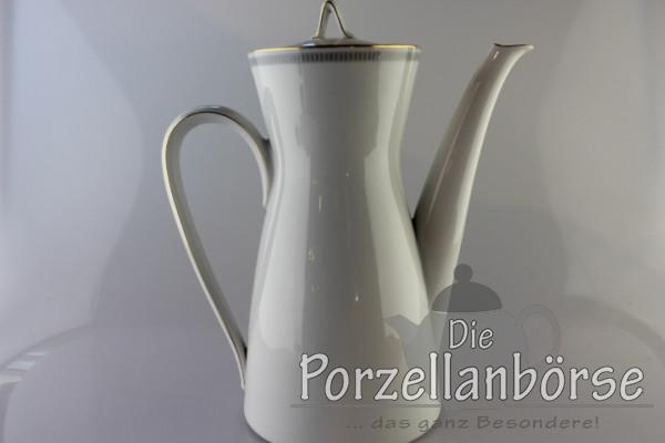 Kaffeekanne - Rosenthal - Form 2000 - Graue Rechtecke