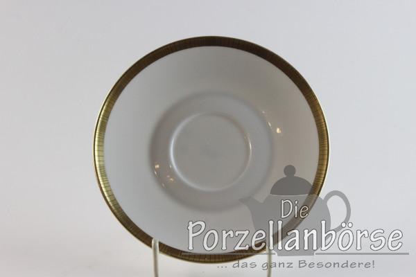 Untertasse für Moccatasse - Rosenthal - Form 2000 - Goldband mit Streifen