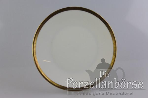 Brotteller - Rosenthal - Form 2000 - Goldband mit Streifen