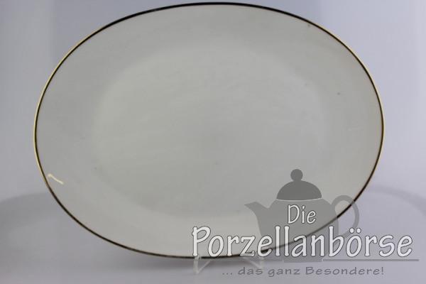 Fleischplatte 33 cm - Rosenthal - Form 2000 - polierter Goldrand